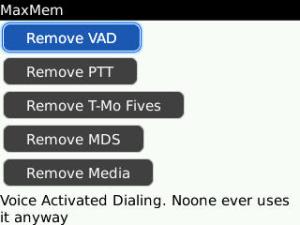Remove VAD - membuang Voice Activated Dialling yang jarang digunakan