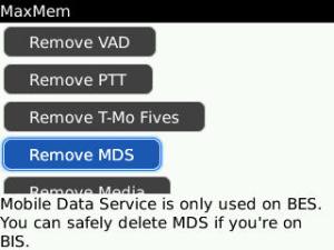 Remove MDS - Membuang feature BES yang tidak digunakan