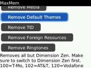 006. Remove Default theme menu