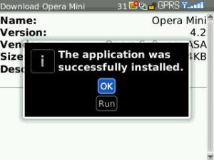 Installation complete and click OK button